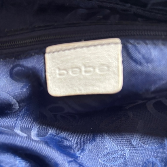 Bebe Las Angeles Purse/Handbag Denim Y2K Bag With Leather and Charms - Picture 11 of 13